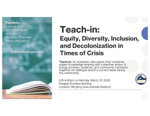 Teach-in poster EDI March